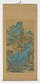 Peach Blossom Spring, Watanabe Gentai (Japanese, 1749–1822), Hanging scroll; ink and color on silk, Japan